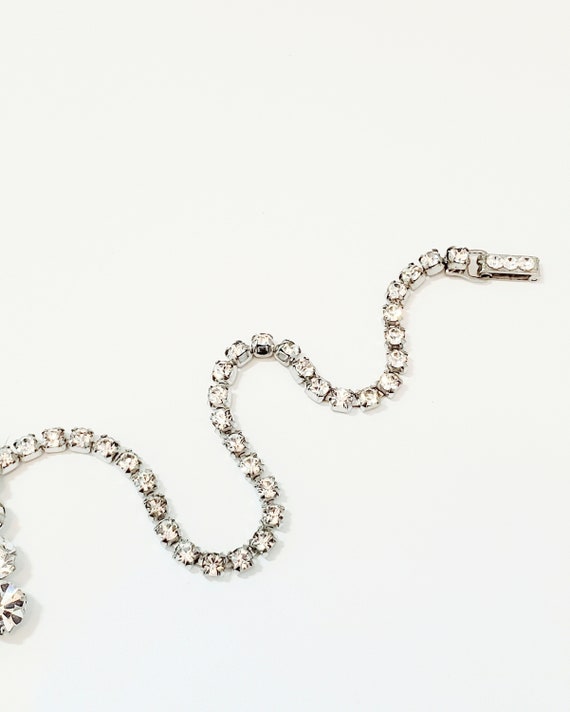 Vintage Garne Signed Rhinestone Choker Necklace S… - image 5