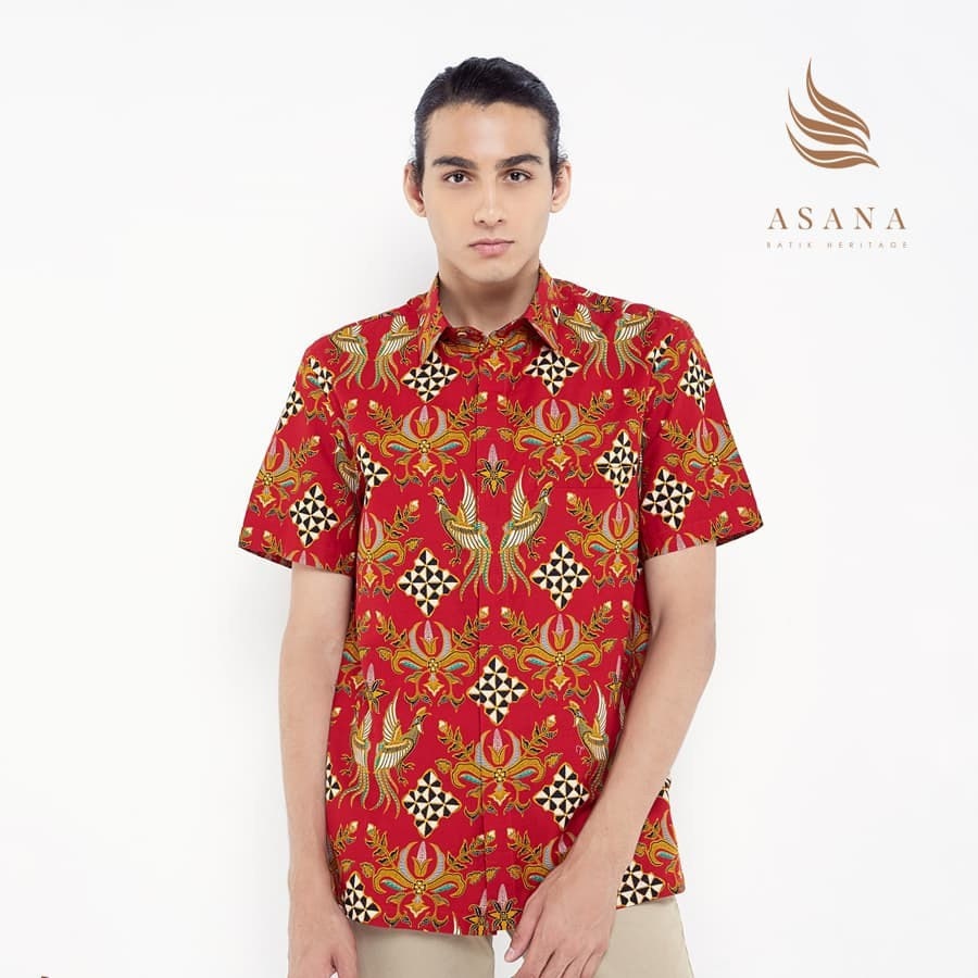 Men's Batik Shirt with Front Pocket Dress Shirt for Man Etsy