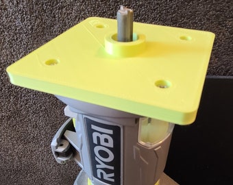 Digital File - Ryobi cordless router guide bushing plate - 3D print files