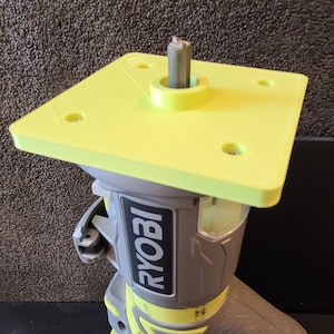 Digital File - Ryobi cordless router guide bushing plate - 3D print files