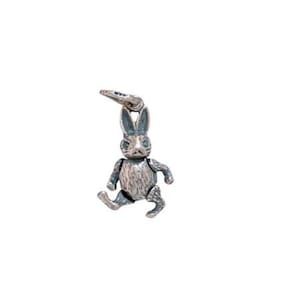 Sterling Silver Rabbit Charm CH129 Movable Rabbit