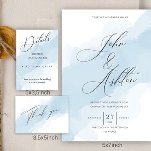 Blu Acquerello Sfondo Clipart Astratto Acquerello Texture Blush Carta Digitale Acquerello Sito web Sfondo Wall Art