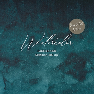 Dark Blue  watercolor Digital paper Blue background Wedding Invitation background design 12x12 digital scrapbook paper