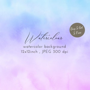 Pastel ombre watercolor background JPEG rainbow gradient digital paper paint texture  watercolor print pastel watercolor background