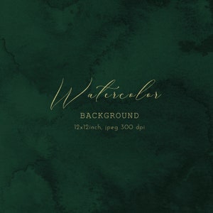 Groene Aquarel Achtergrond Clipart Abstracte Achtergrond Aquarel Textuur DonkerGroen Digitaal Papier Aquarel Website Achtergrond Wall Art