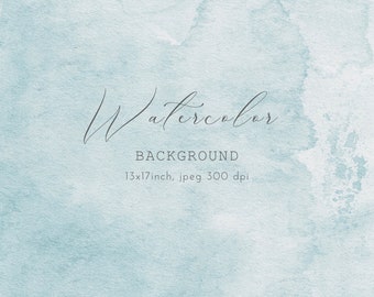 Light Blue Watercolor Texture Background: Vintage Digital Paper (Digital Download)