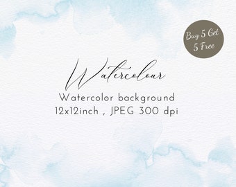 Blue Watercolor Background Clipart Abstract Background Watercolor Texture Blush Digital Paper Watercolor Background Wall Art