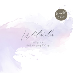 Purple Watercolor Texture Background: Abstract Digital Paper (12x12 inch JPEG)