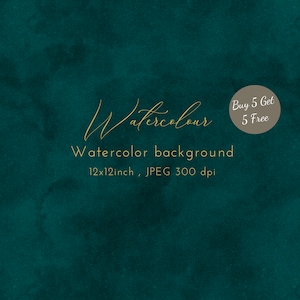 Green Abstract Watercolor Texture: Digital Paper Clipart (JPEG, 300dpi)