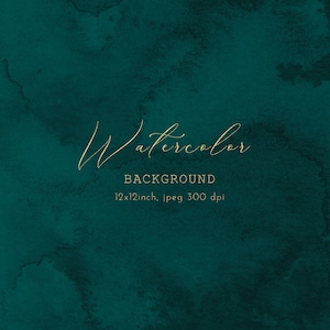 Green Abstract Watercolor Texture Background (Digital Download)