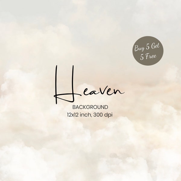 Sky Watercolor Digital Paper: Pastel Background (12x12 JPEG Digital Download)