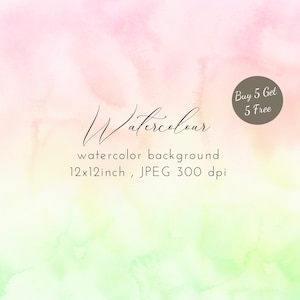 Pastel ombre watercolor background JPEG rainbow gradient digital paper paint texture  watercolor print pastel watercolor background