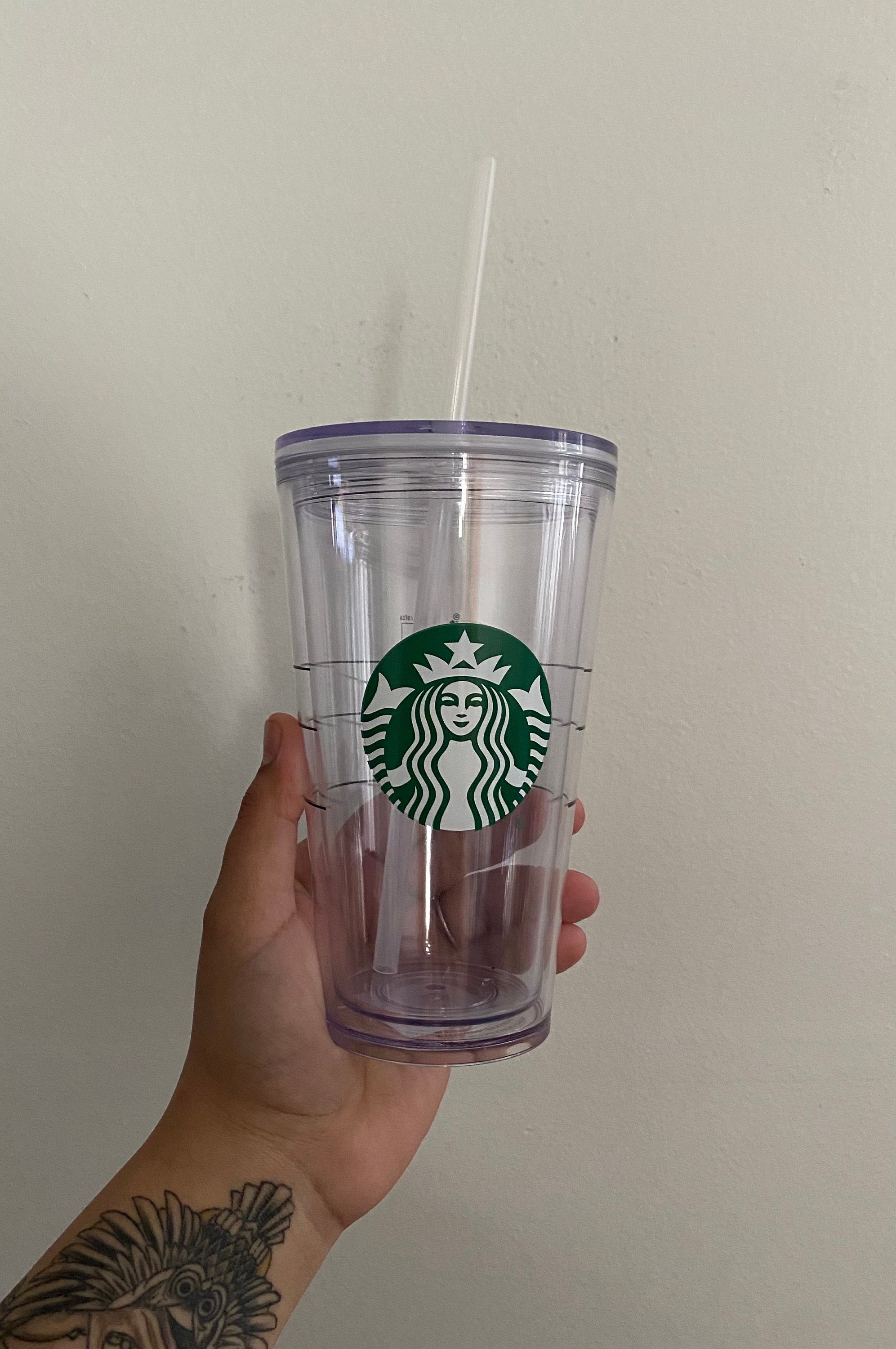 clear tumbler starbucks
