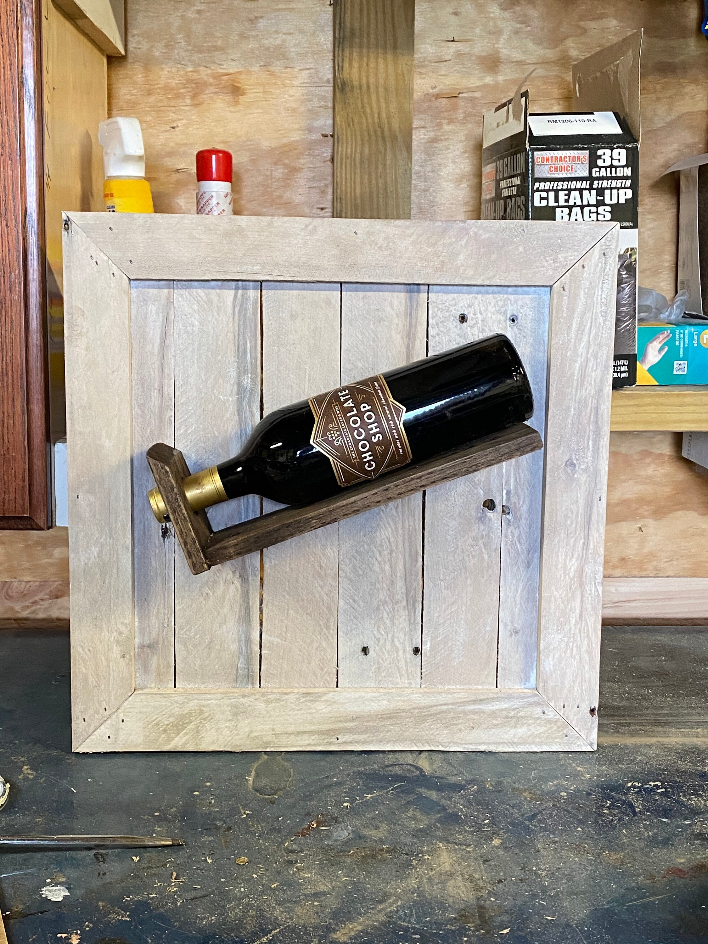 Wood Wine Bottle Holder Etsy