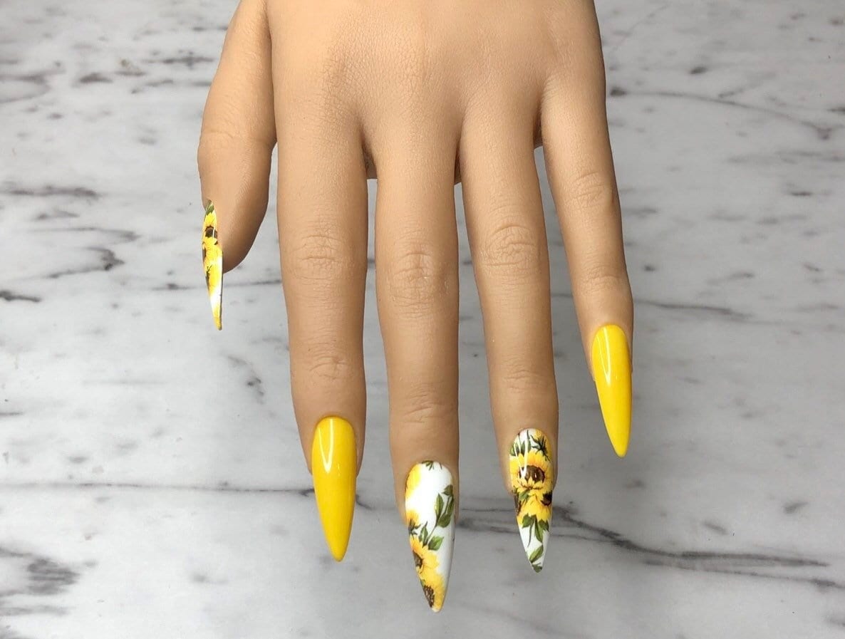 10 Stunning Sunflower Nail Art Designs to Brighten Up Your Day
