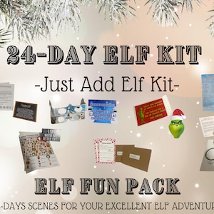 24 Day Elf Kit Elf Complete Kit Just Add Elf Elf Fun Pack 2024 image 1