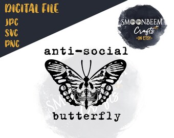 Free Free 131 Antisocial Butterfly Svg SVG PNG EPS DXF File