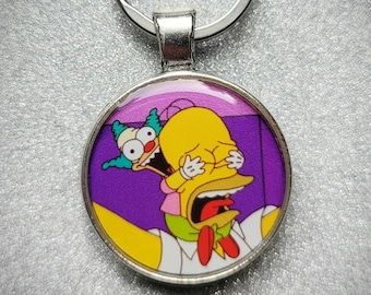 Treehouse of Horror Evil Krusty Doll Simpsons Halloween Keychain Pendant