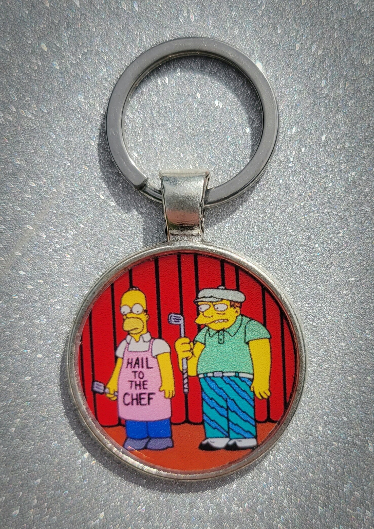 Homer Simpson Barney Gumble NASA American Outfits Keychain - Etsy