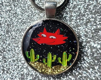 Simpsons Space Coyote Resin Keychain