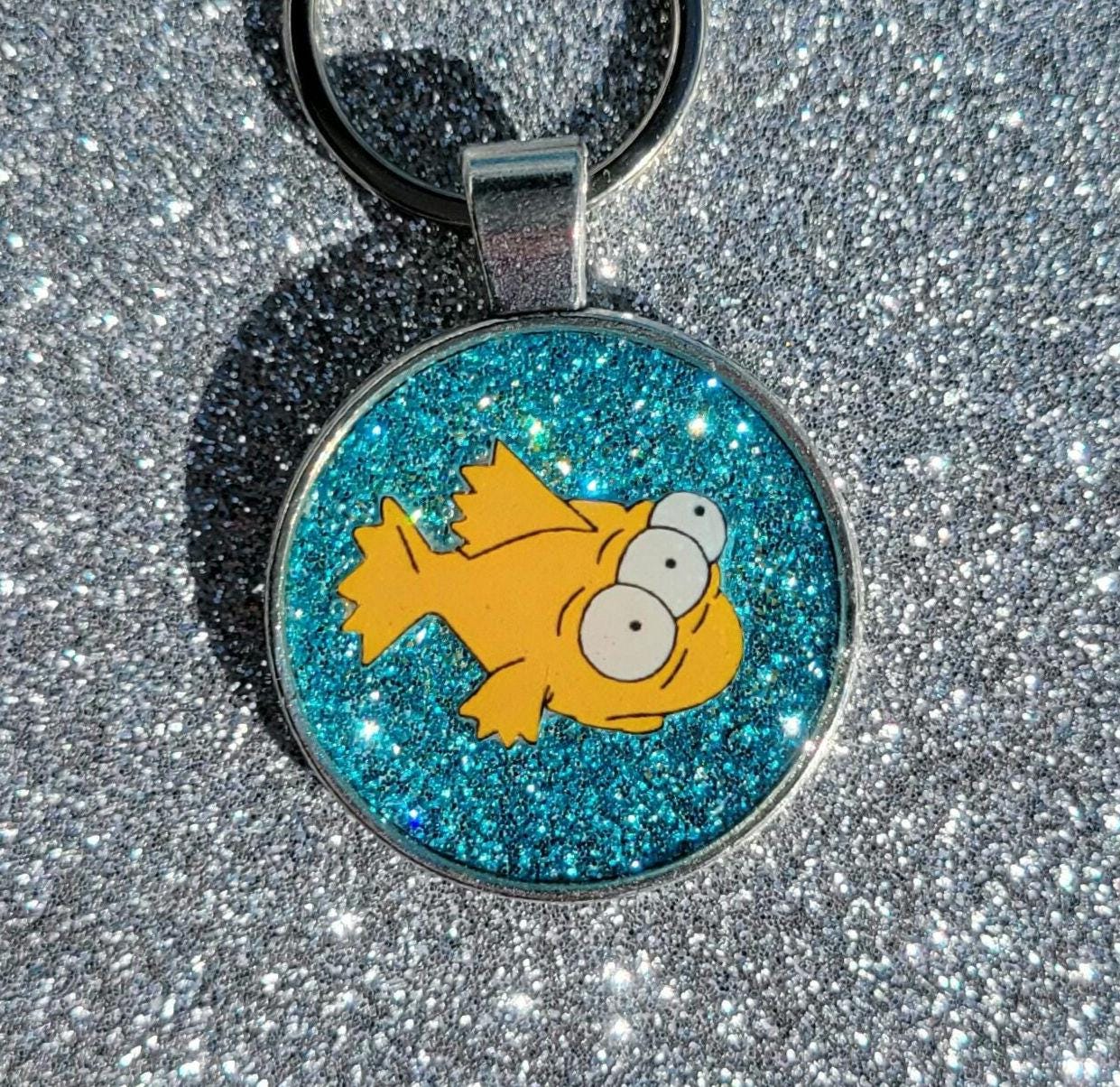 Blinky Three-eyed Fish Simpsons Pendant Keychain - Etsy