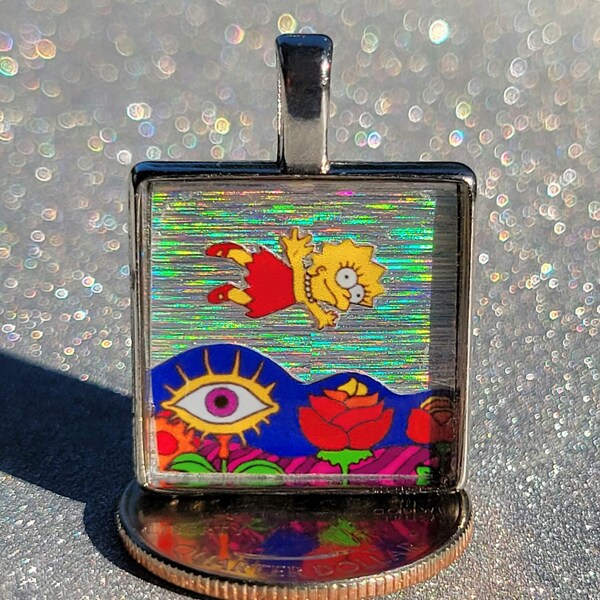 Lisa Needs Braces Nitrous LSD Yellow Submarine Pendant Necklace