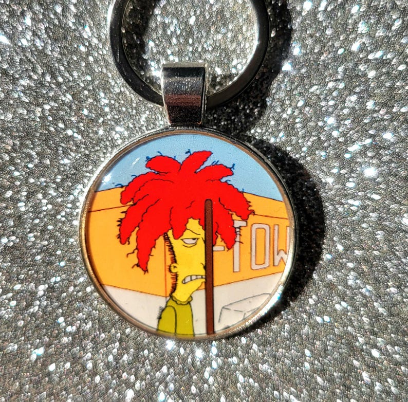 Sideshow Bob Rake to the Face Cape Feare Pendant Keychain - Etsy