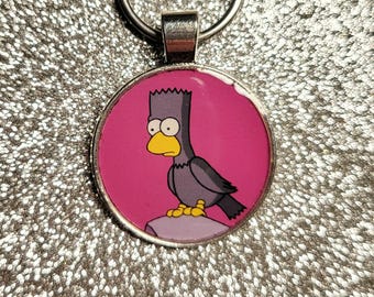 Bart the Raven Treehouse of Horror Keychain Pendant