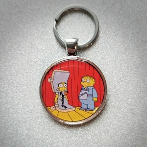 Lisa Simpson Ralph Wiggum Floreda Idaho Pendant Keychain