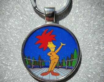 Sideshow Bob Cape Feare Pendant Keychain