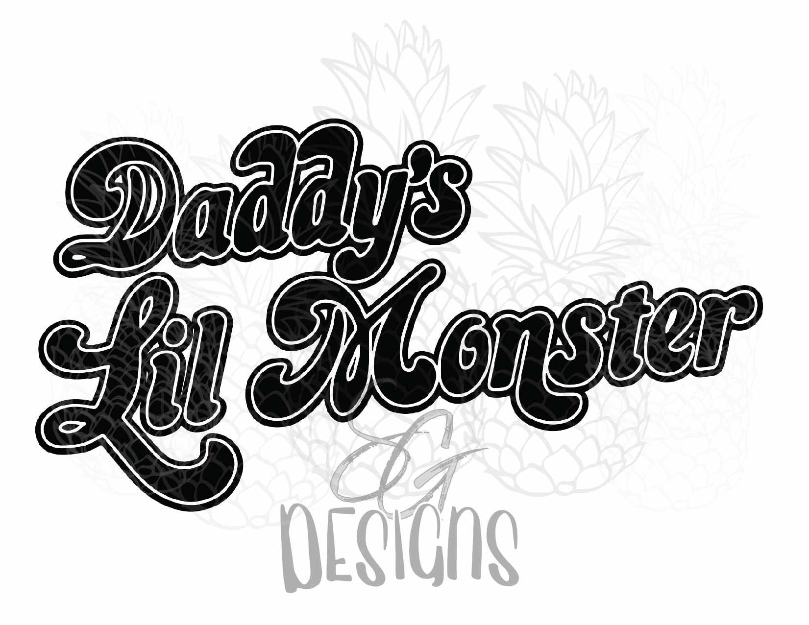 Daddy&rsquo;s Lil Monster Descarga digital PNG - Etsy España