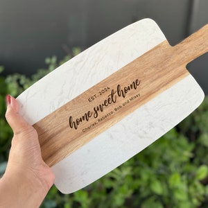 Personalized Home Sweet Home Cutting Board, Thank you gifts from Real Estate Agent, Personalized Gift for Clients, Client Housewarming Gifts