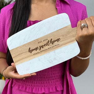 Personalized Home Sweet Home Cutting Board, Thank you gifts from Real Estate Agent, Personalized Gift for Clients, Client Housewarming Gifts