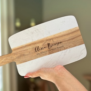 Personalized Cutting Board Realtor Closing Gift Housewarming Presents, Personalized Gift for Clients, Real Estate Marketing, New Home Gift