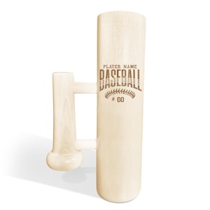 Personalized Baseball Bat Mug with Handle Custom Baseball Tumbler for Coach,  Custom Baseball Lover Gift, Baseball Coach Gift From a Players
