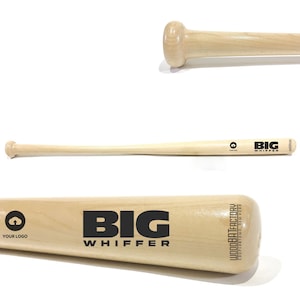 Custom Logo Solid Wood Whiffer Baseball Bat for Kids, Baseball Player Gift, Baseball Bats for Senior School Unique Baseball Bat Gift for Him