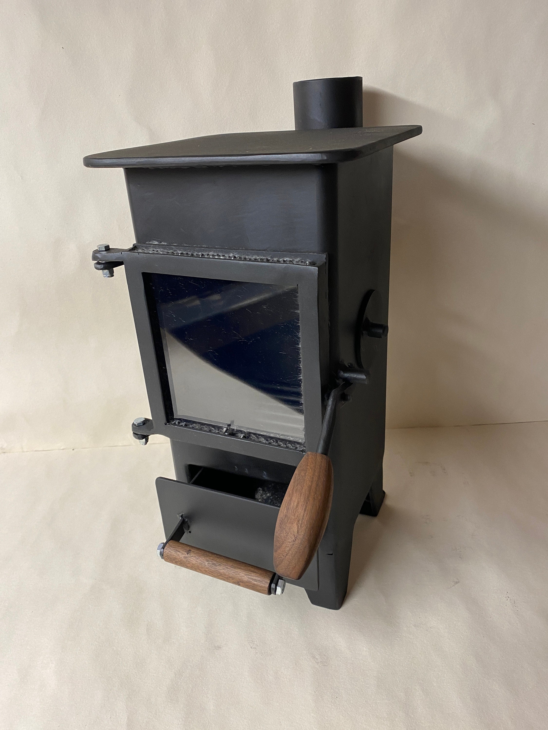 Iron Cast Wood Stove Farmhouse Kitchen Cooking Front Windoved Portable  Tinyhouse Fire Place Stove Home Cast Iron Stove Indoor 167 Lbs-76 Kg 