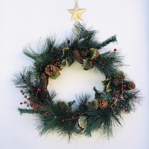 Pine, Berry and Pinecone Wreath