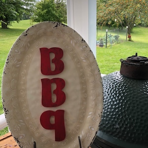 BBQ Sign and Stand