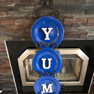 YUM Sign and Plate Rack