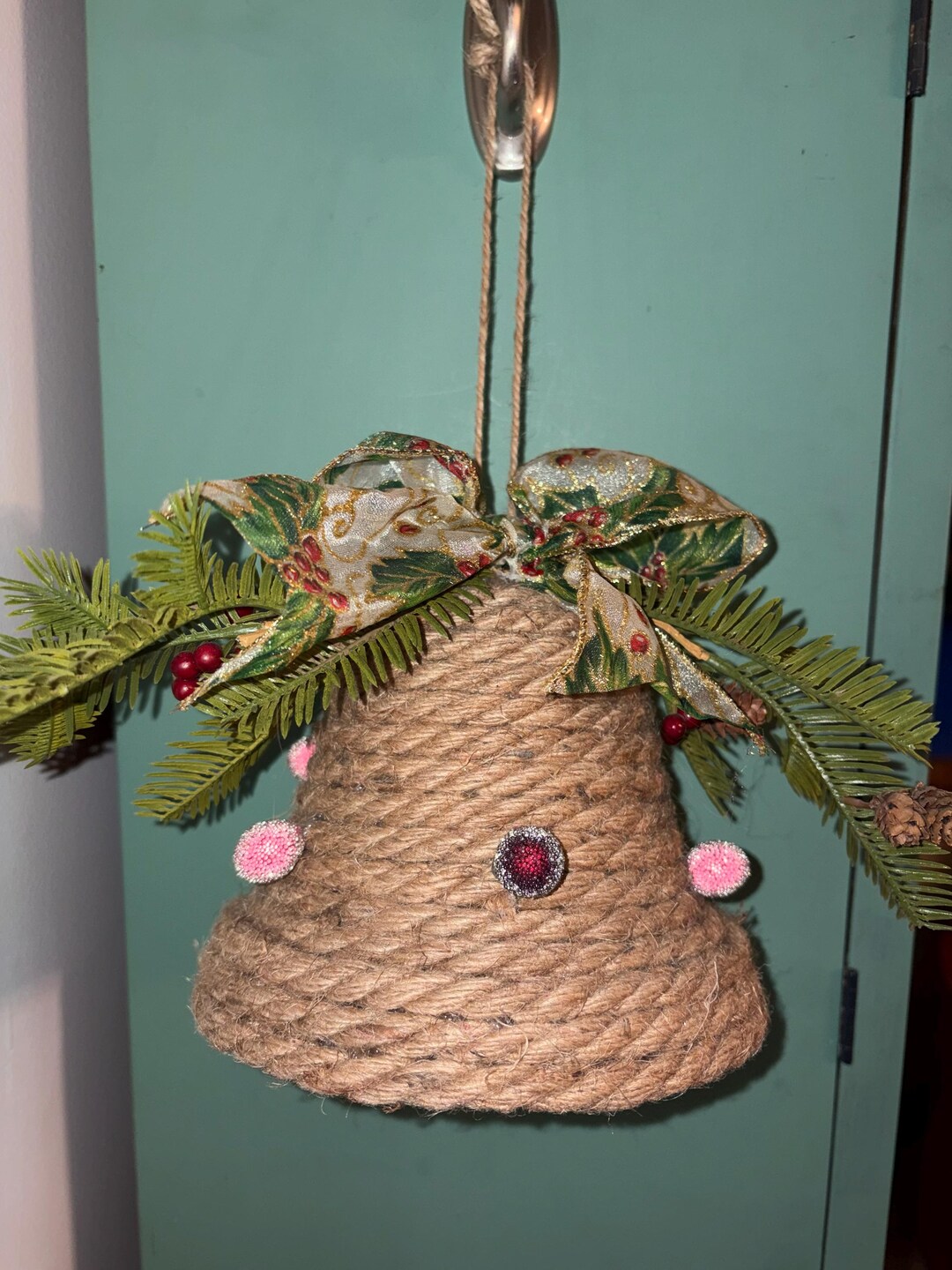 Super Cute Holiday Rope Bell Decor - Etsy