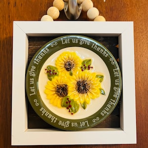 Let us Give Thanks Sunflower Sign