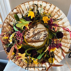 Hello Fall Sign and Stand