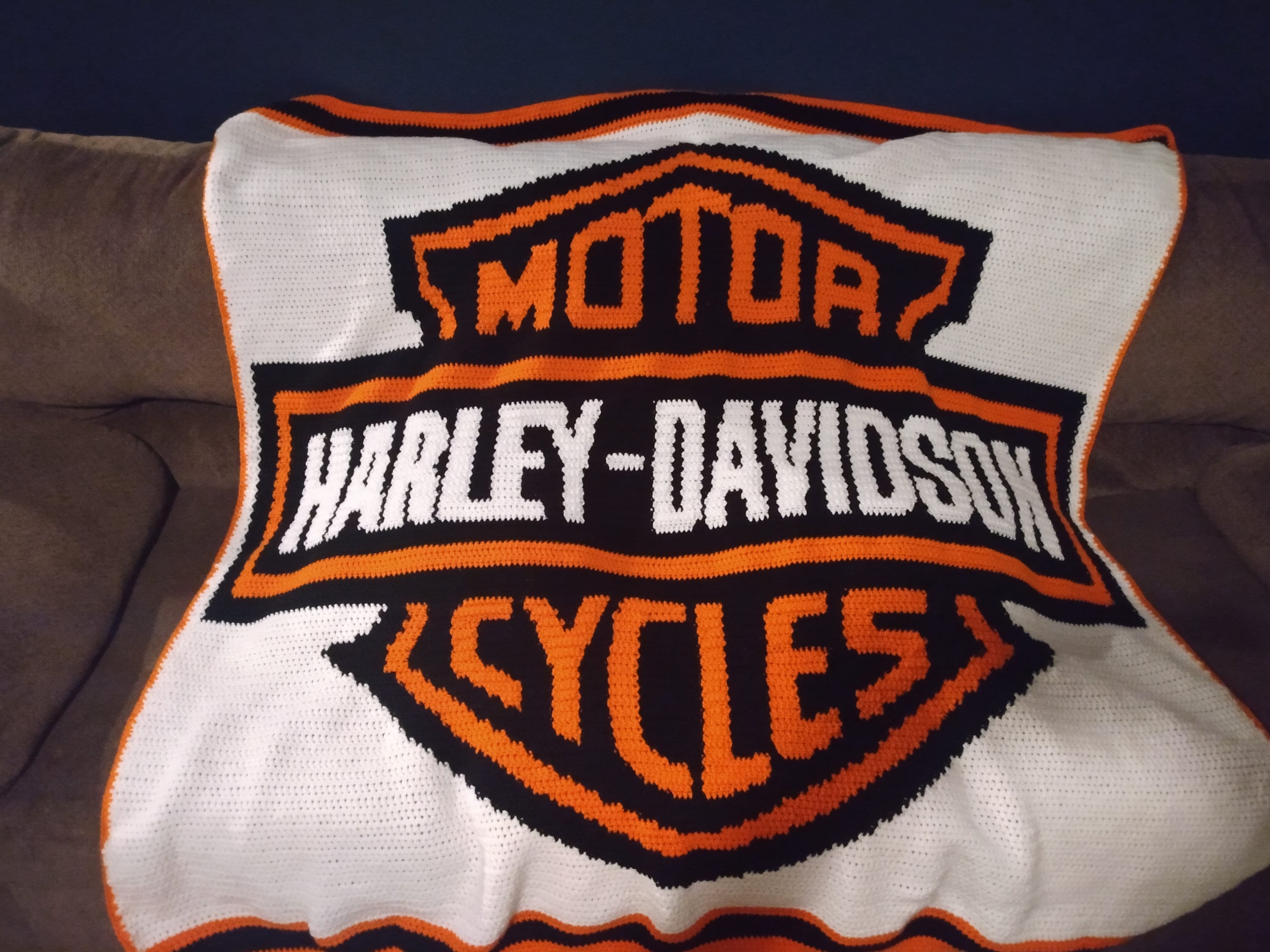 Harley Davidson Blanket Etsy Canada