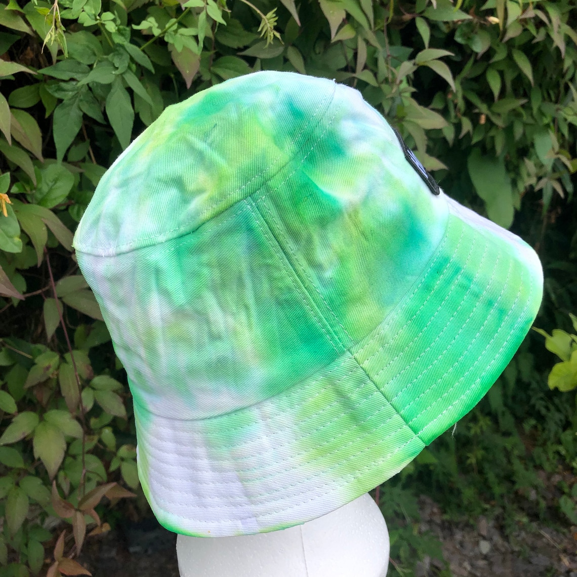 Tie Dye Bucket Hat 2 Tone Green Etsy UK