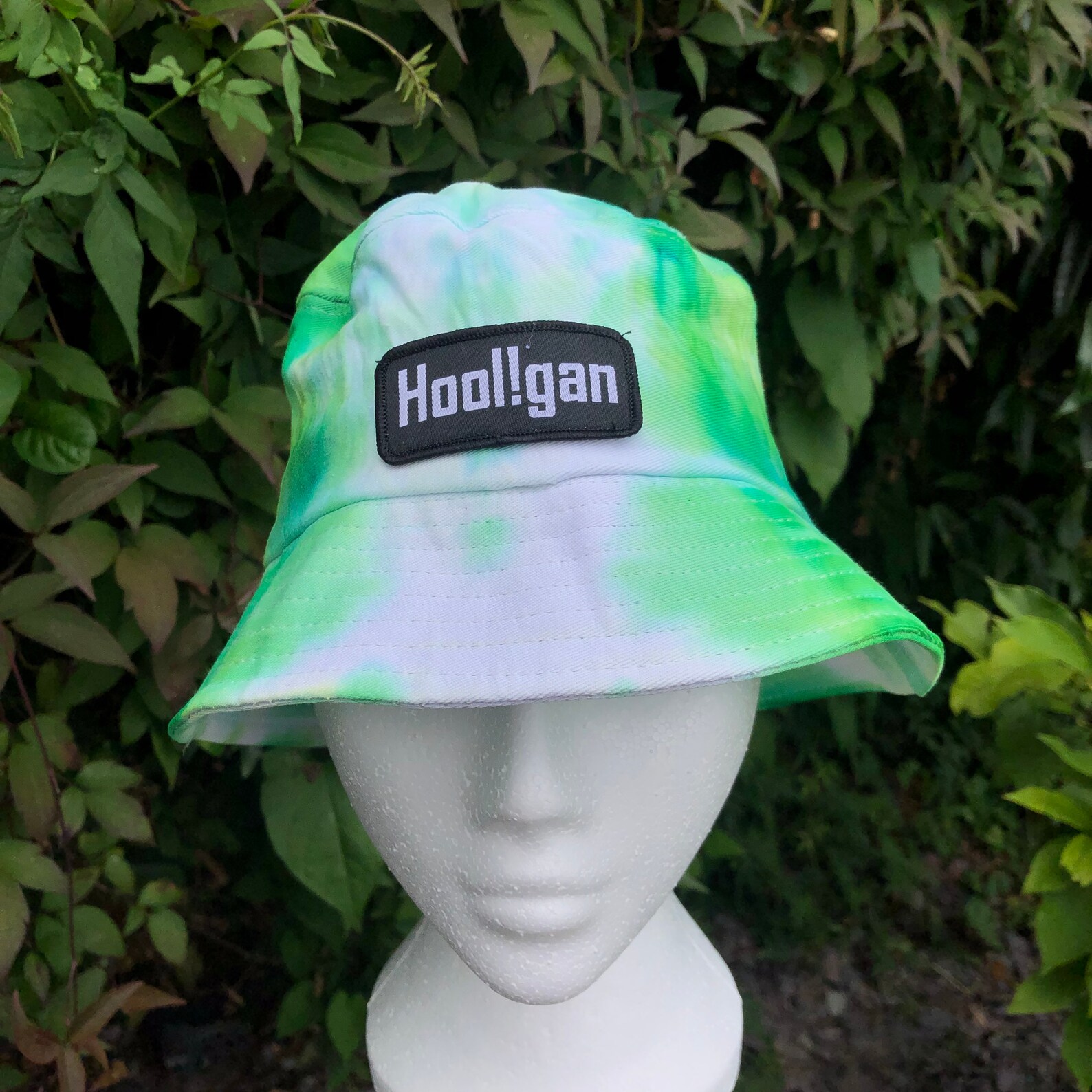 Tie Dye Bucket Hat 2 Tone Green Etsy UK