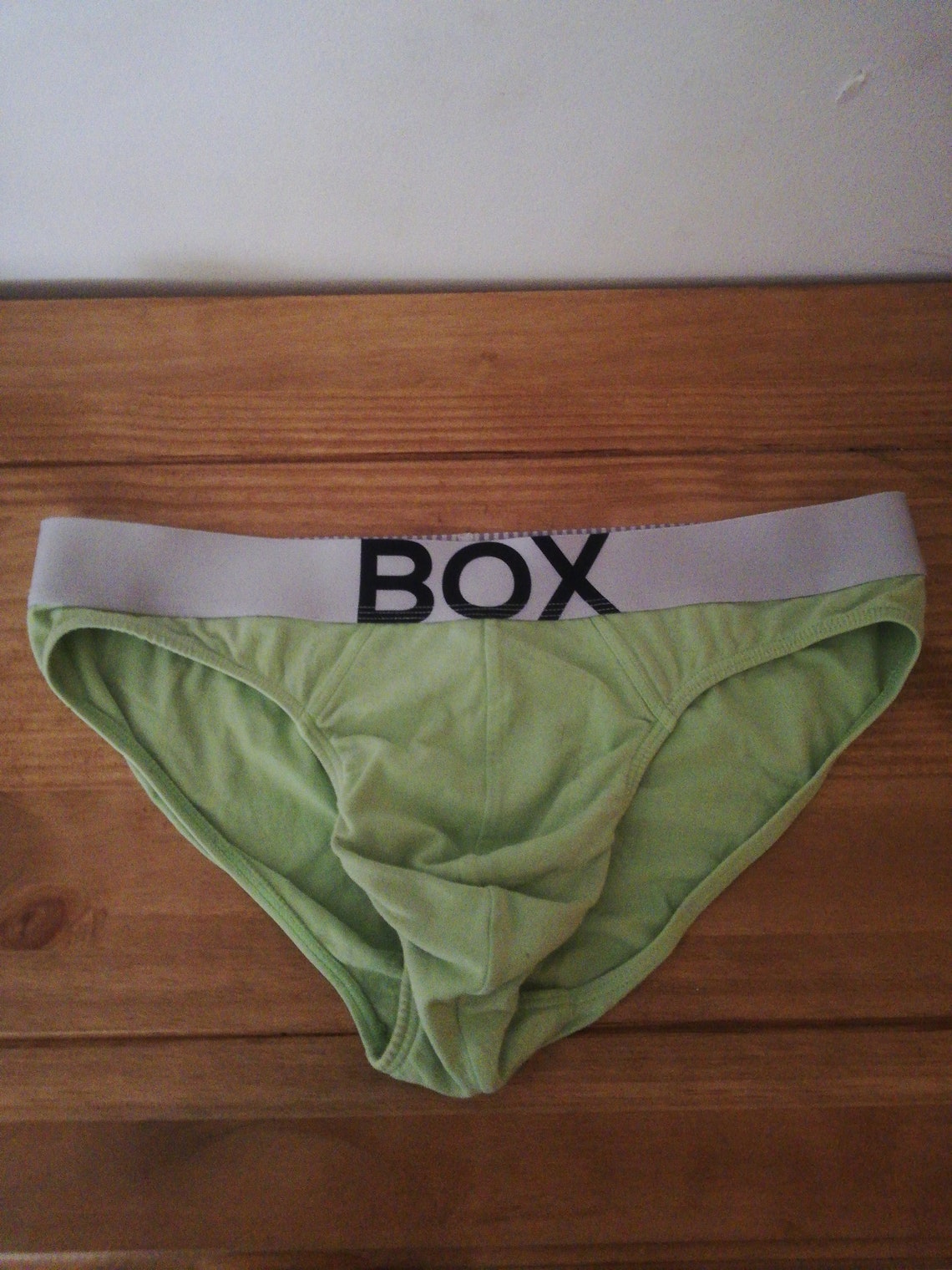 Mens Lime Green BOX used Briefs / Underwear Etsy