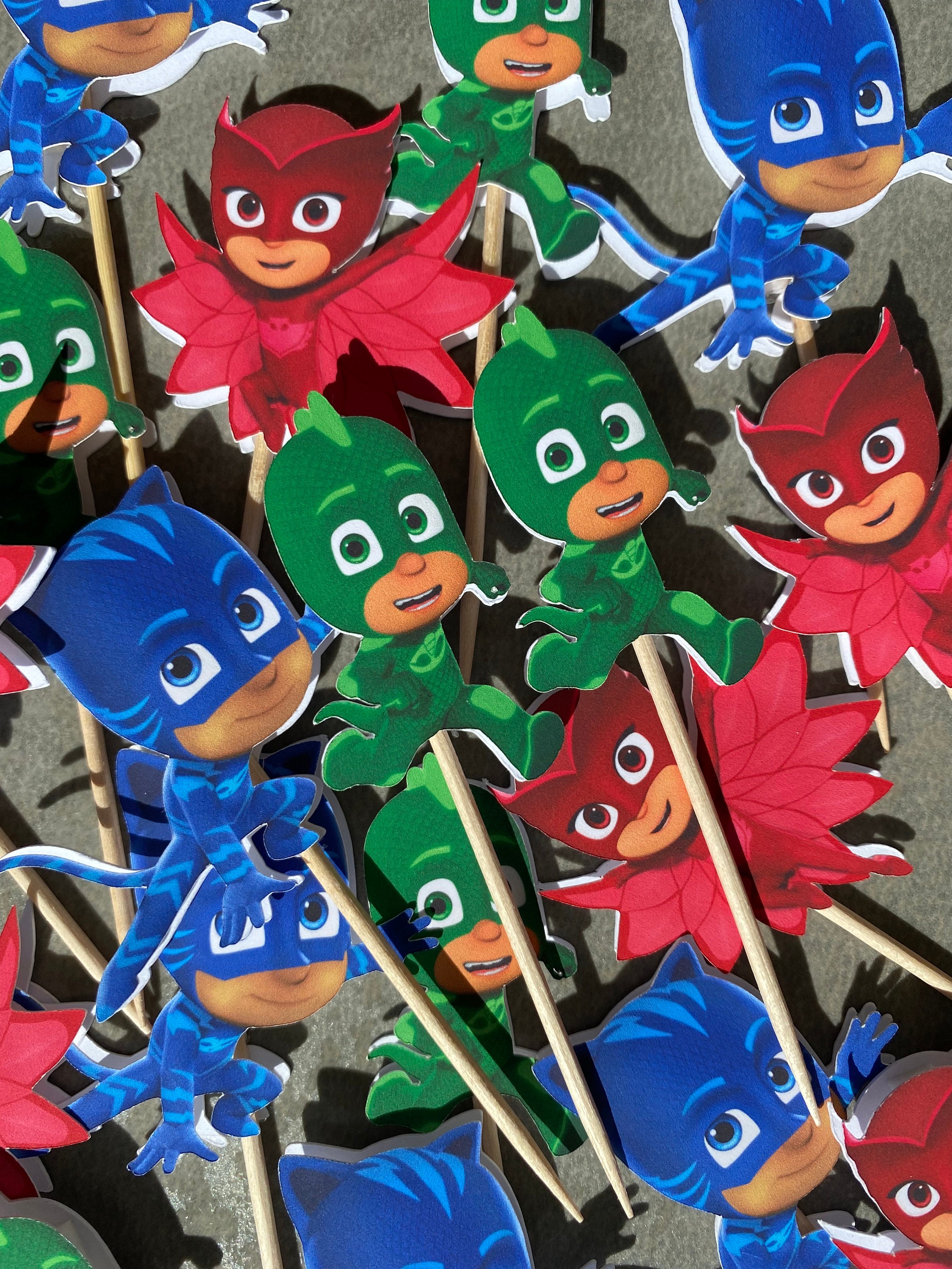 PJ Mask Cupcake Toppers Etsy