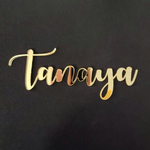 Cursive - Personalisierte Kuchen Namensschilder, Kuchen Charms, Tischkarten für Hochzeit, Geburtstage, Taufe, Abschlussfeier, Urlaub usw.
