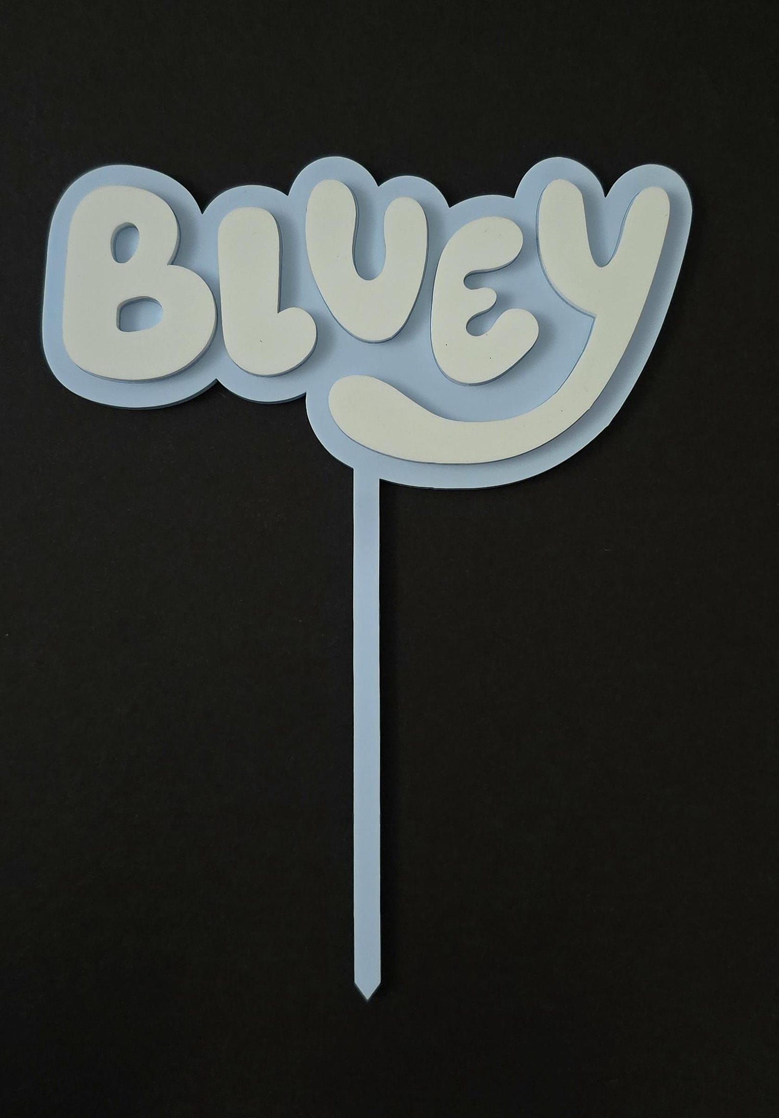 Blue dog Inspired Acrylic Cake Topper & Charms